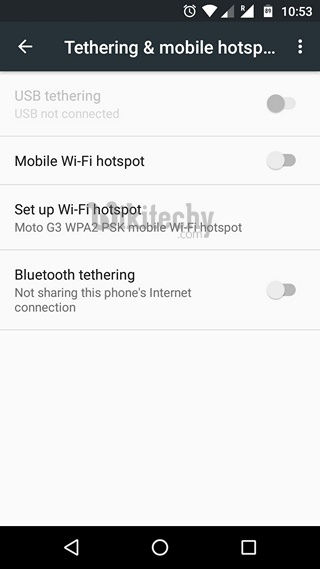 android tethering not working
